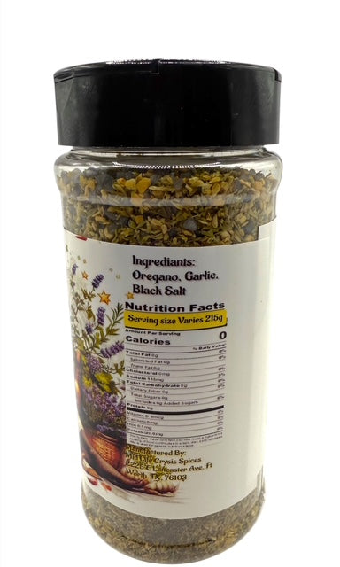 Taurus Healing Blend with garlic oregano and black salt