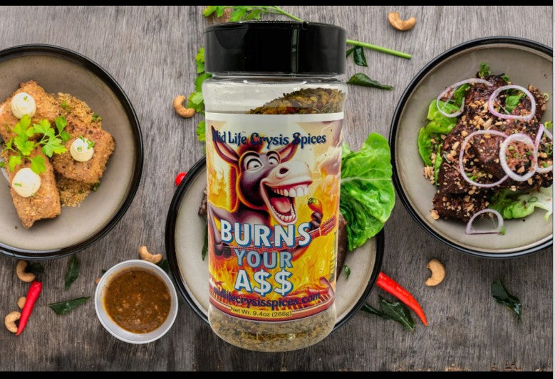 Burns Your A$$ Hot Spice Blend, Huge Bottle! 9.4 oz! Carne Asada