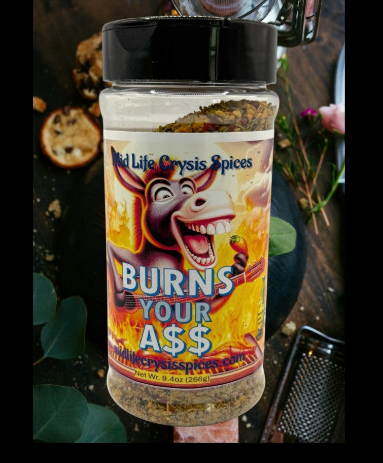 Burns Your A$$ Hot Spice Blend, Huge Bottle! 9.4 oz! Carne Asada