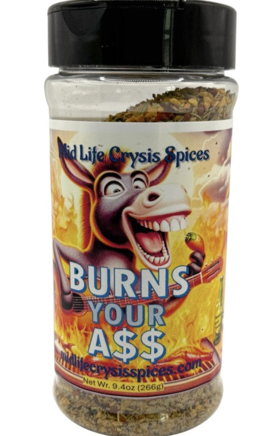 Burns Your A$$ Hot Spice Blend, Huge Bottle! 9.4 oz! Carne Asada