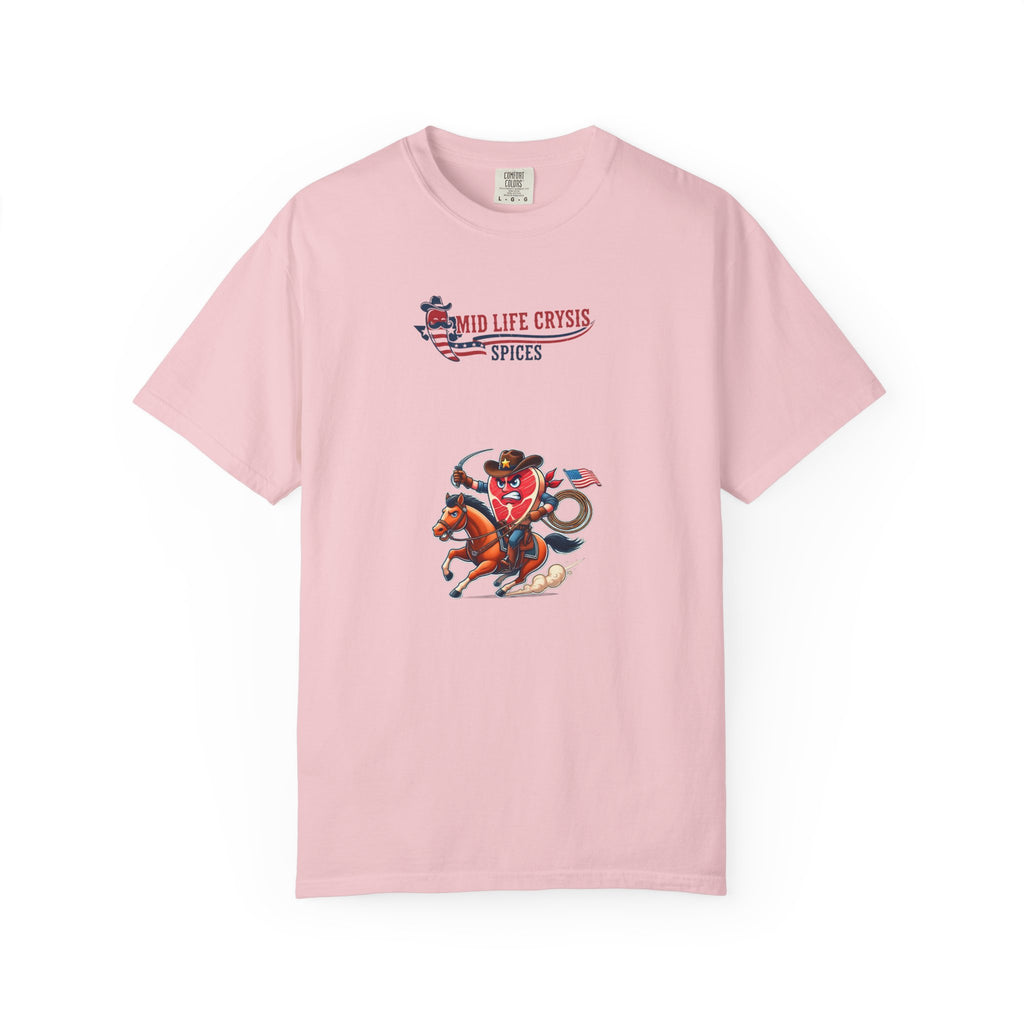 Mid Life Crysis Rodeo Tee – Retro Western Graphic Shirt | Texas-Inspired Comfort Colors Garment-Dyed Unisex Tee