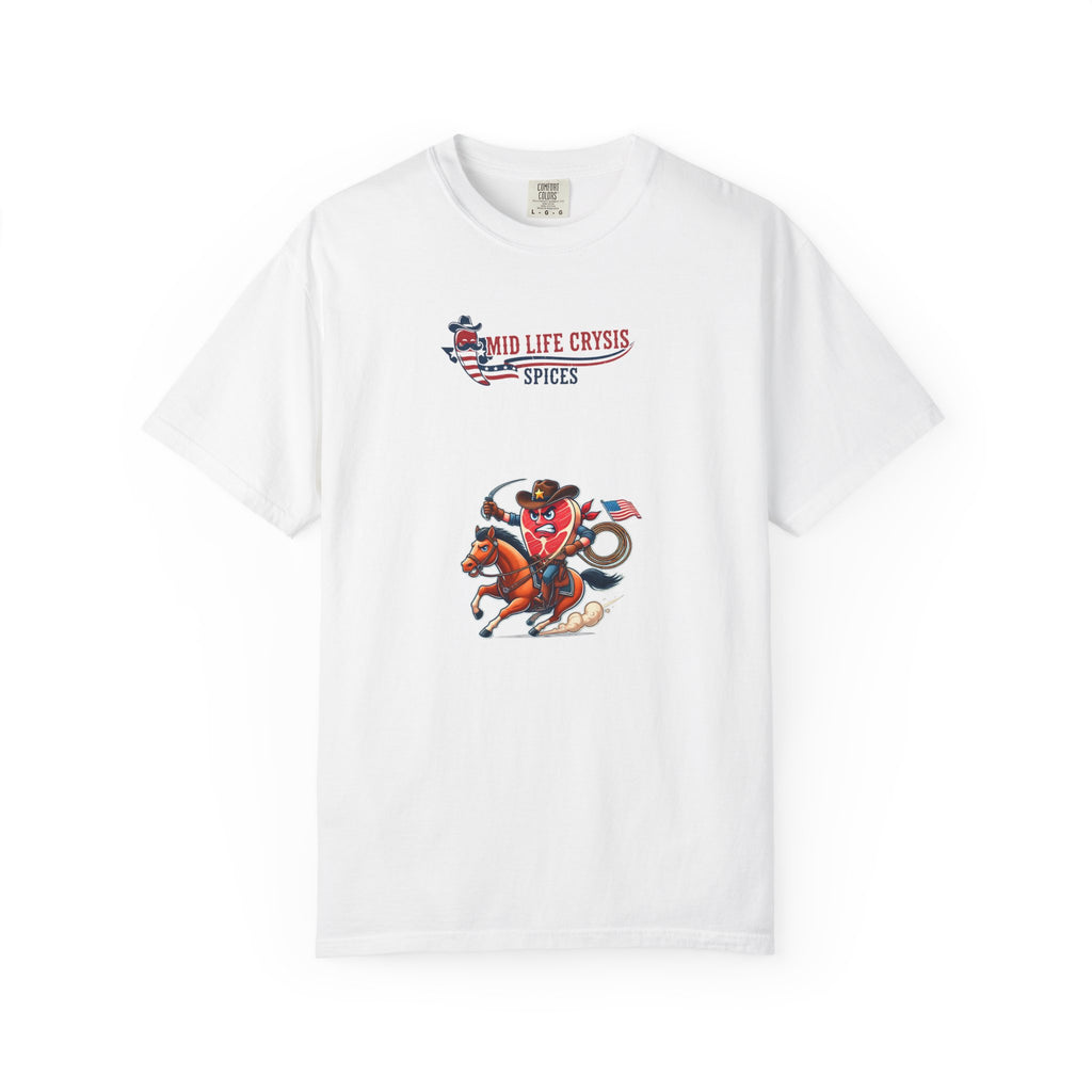 Mid Life Crysis Rodeo Tee – Retro Western Graphic Shirt | Texas-Inspired Comfort Colors Garment-Dyed Unisex Tee