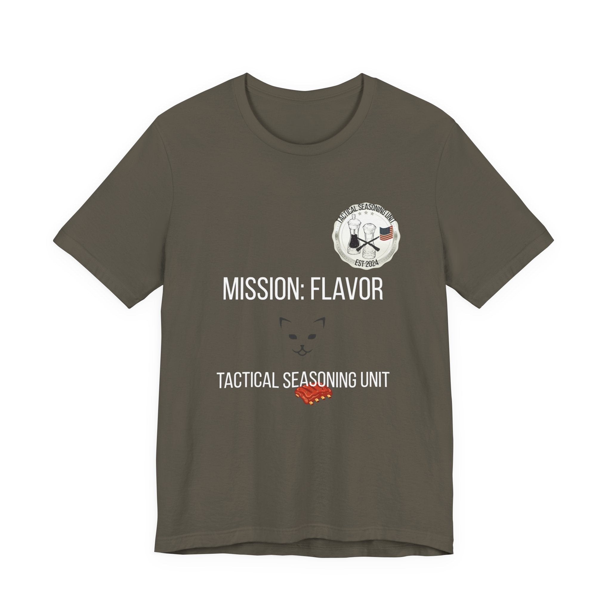 Mission: Flavor - Tactical Seasoning Unit | Veteran Owned T-Shirt