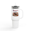 40oz Western Travel Mug – Rodeo Cowgirl & Horse Design | “Never Misteakan” Mid Life Crysis Spices Tumbler