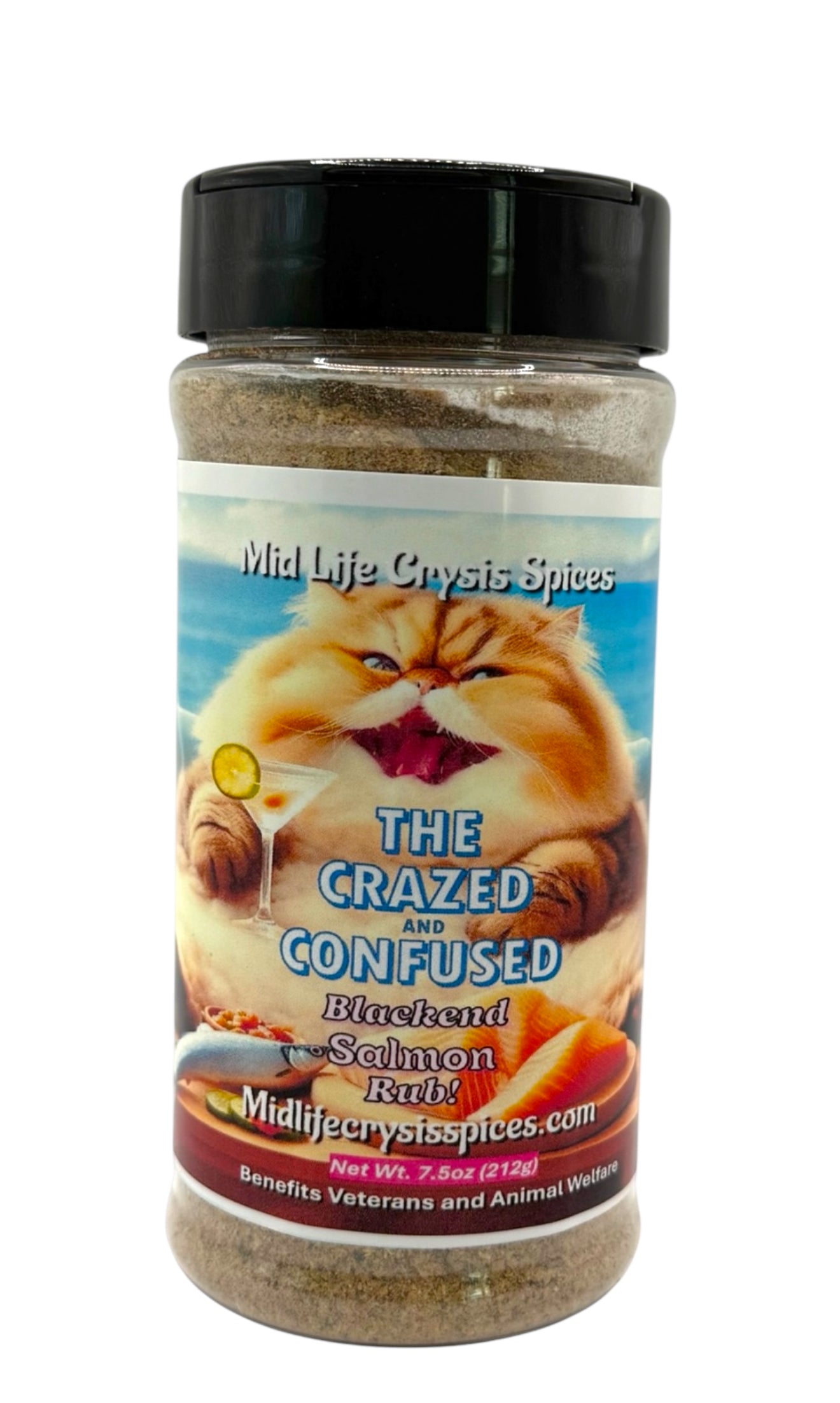 Crazed and confused! Salmon Rub, No Salt! 7.5oz