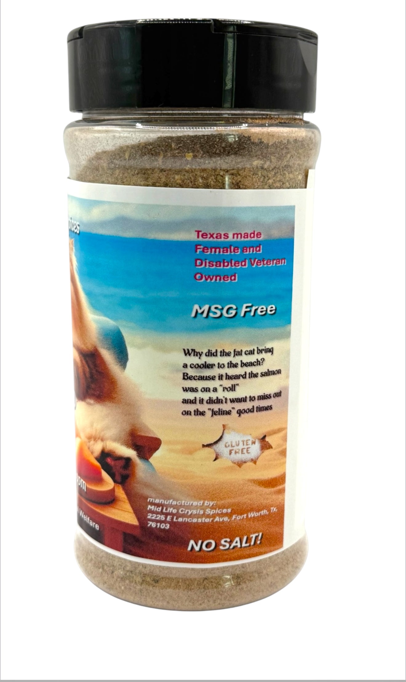 Crazed and confused! Salmon Rub, No Salt! 7.5oz