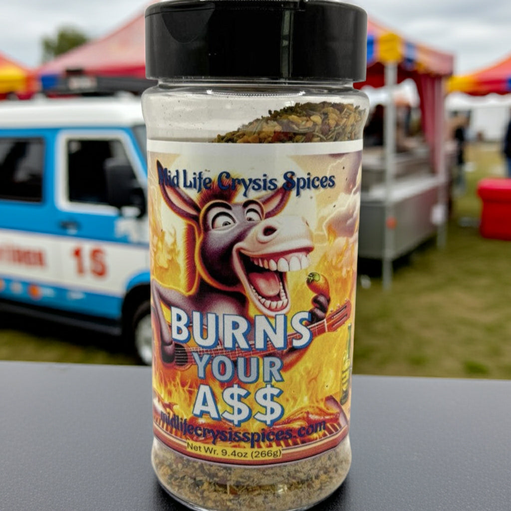 Burns Your A$$ Hot Spice Blend, Huge Bottle! 9.4 oz! Carne Asada