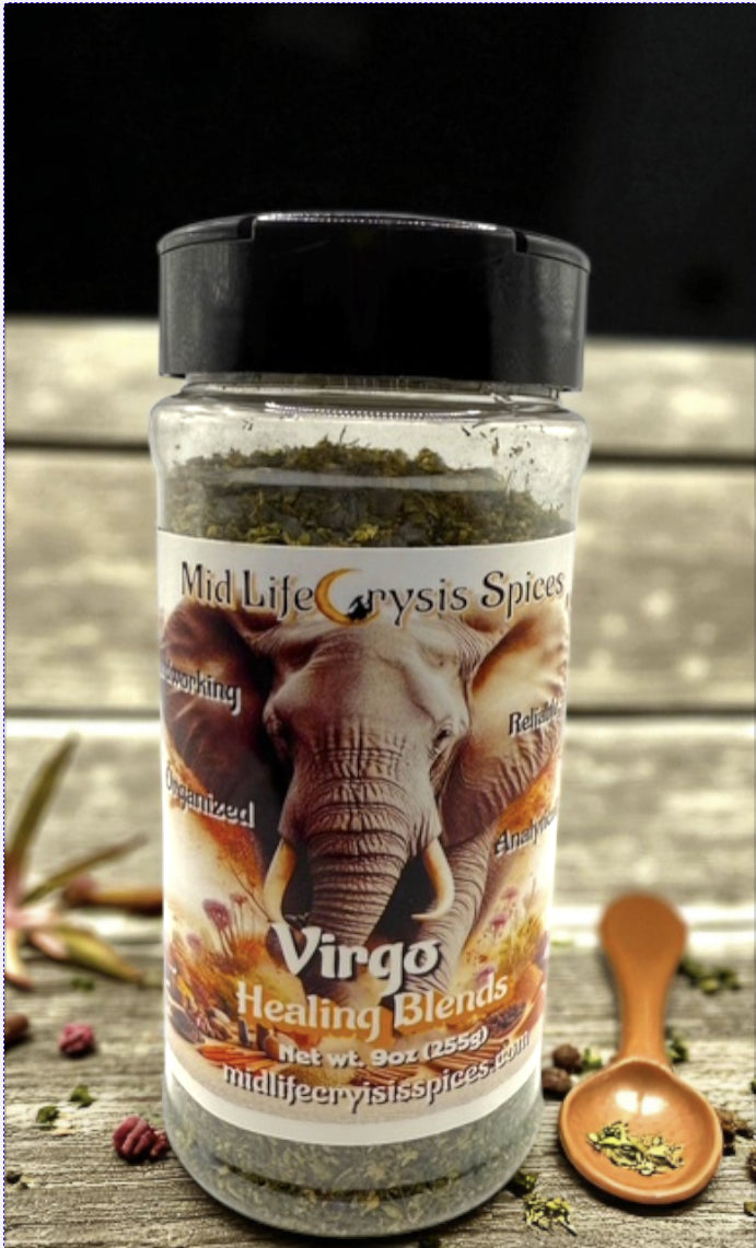Virgo Healing Blend herbal dill seasoning by Mid Life Crysis Spices
