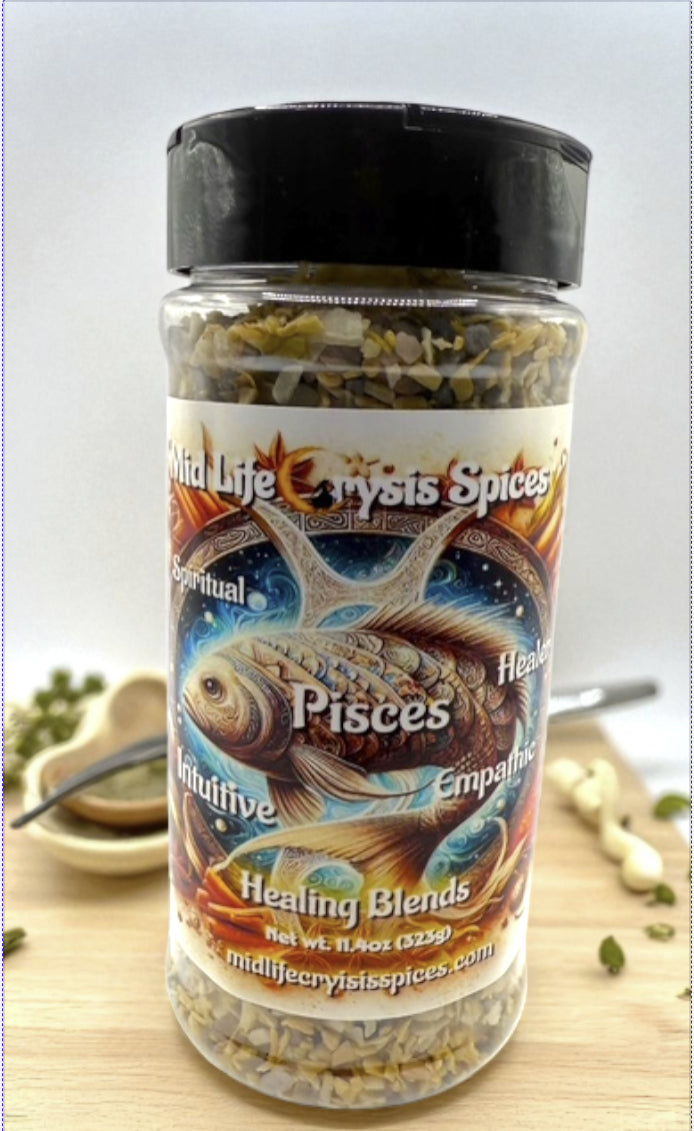 Pisces Healing Blend | Gentle Salt Seasoning | Veteran