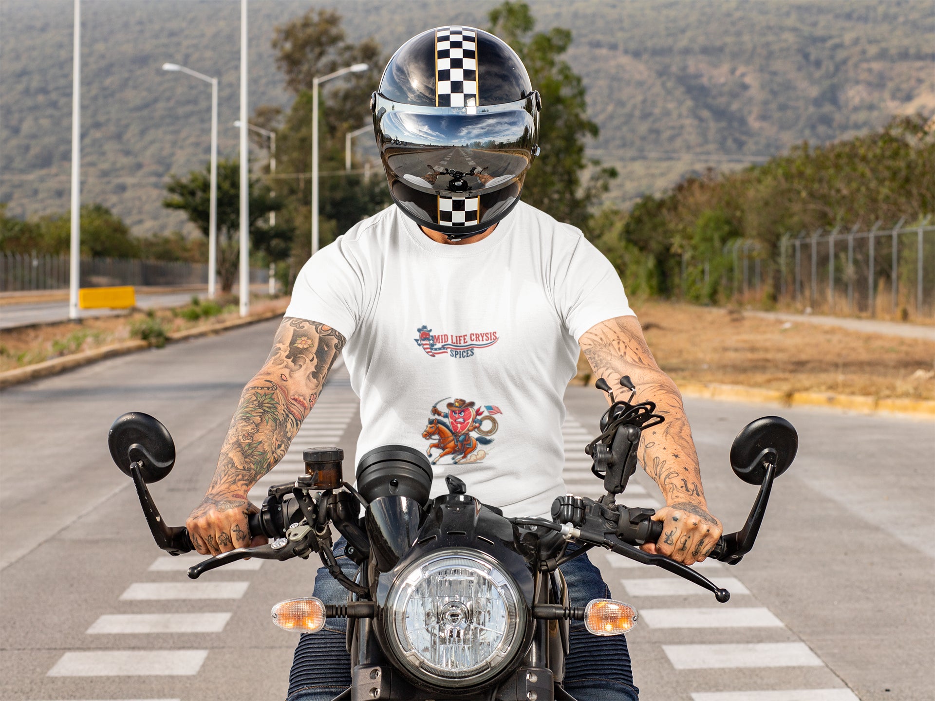 Mid Life Crysis Rodeo Tee – Retro Western Graphic Shirt | Texas-Inspired Comfort Colors Garment-Dyed Unisex Tee