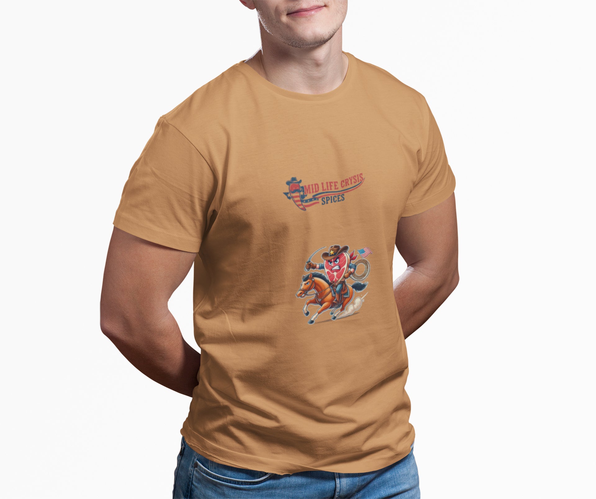 Mid Life Crysis Rodeo Tee – Retro Western Graphic Shirt | Texas-Inspired Comfort Colors Garment-Dyed Unisex Tee