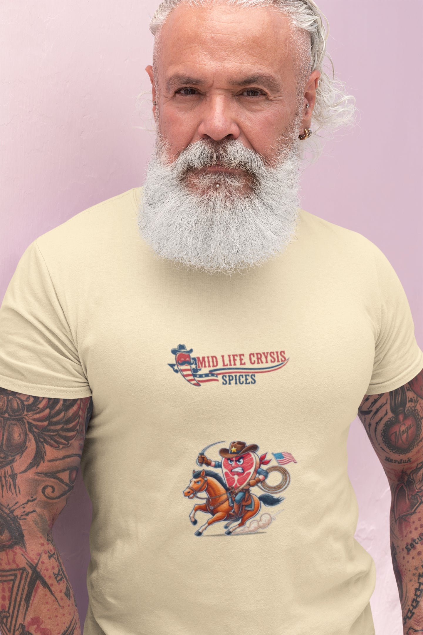 Mid Life Crysis Rodeo Tee – Retro Western Graphic Shirt | Texas-Inspired Comfort Colors Garment-Dyed Unisex Tee