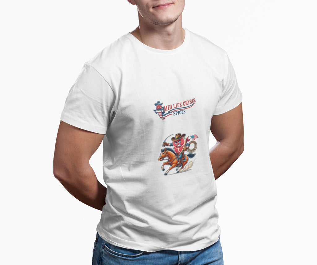 Mid Life Crysis Rodeo Tee – Retro Western Graphic Shirt | Texas-Inspired Comfort Colors Garment-Dyed Unisex Tee