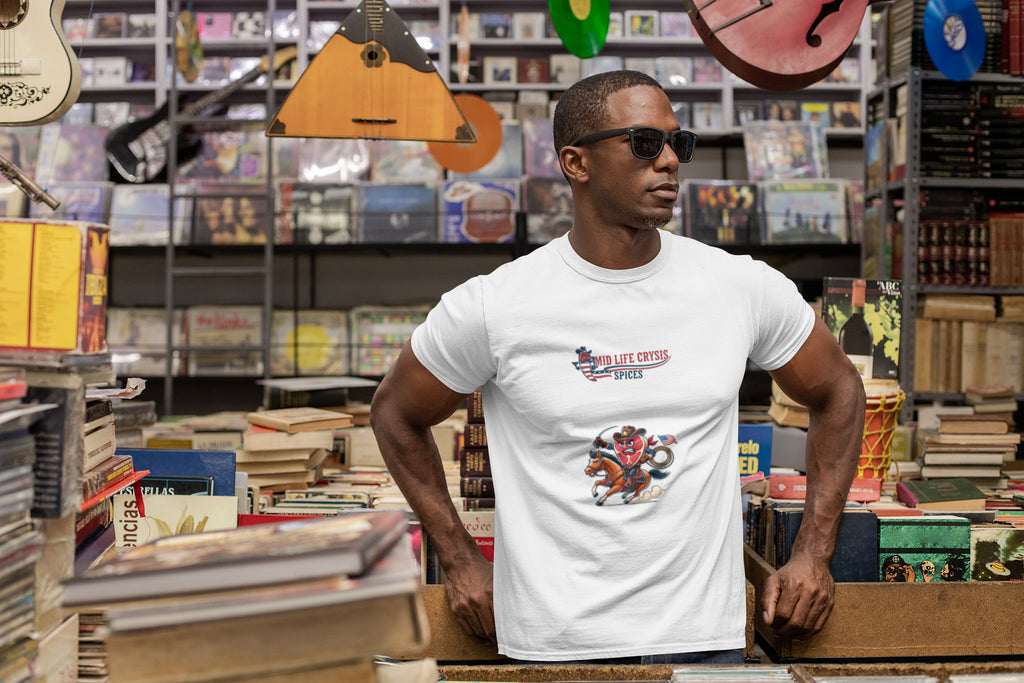 Mid Life Crysis Rodeo Tee – Retro Western Graphic Shirt | Texas-Inspired Comfort Colors Garment-Dyed Unisex Tee