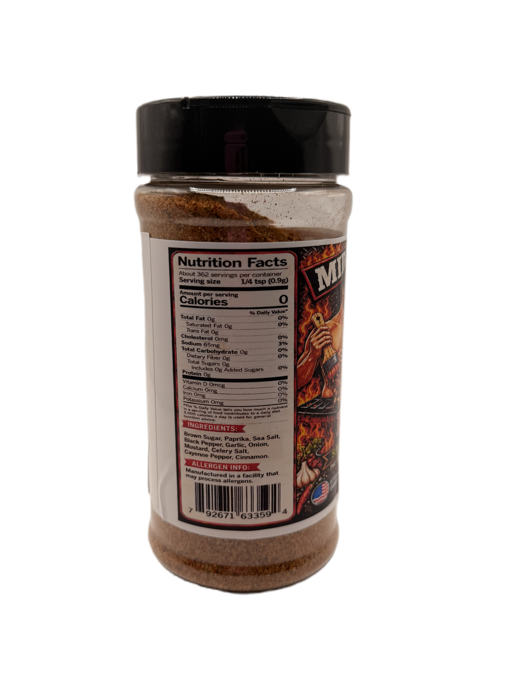 Adam's Rib Rub - BBQ Seasoning Blend for Ribs, Brisket & Pork 11.6 oz