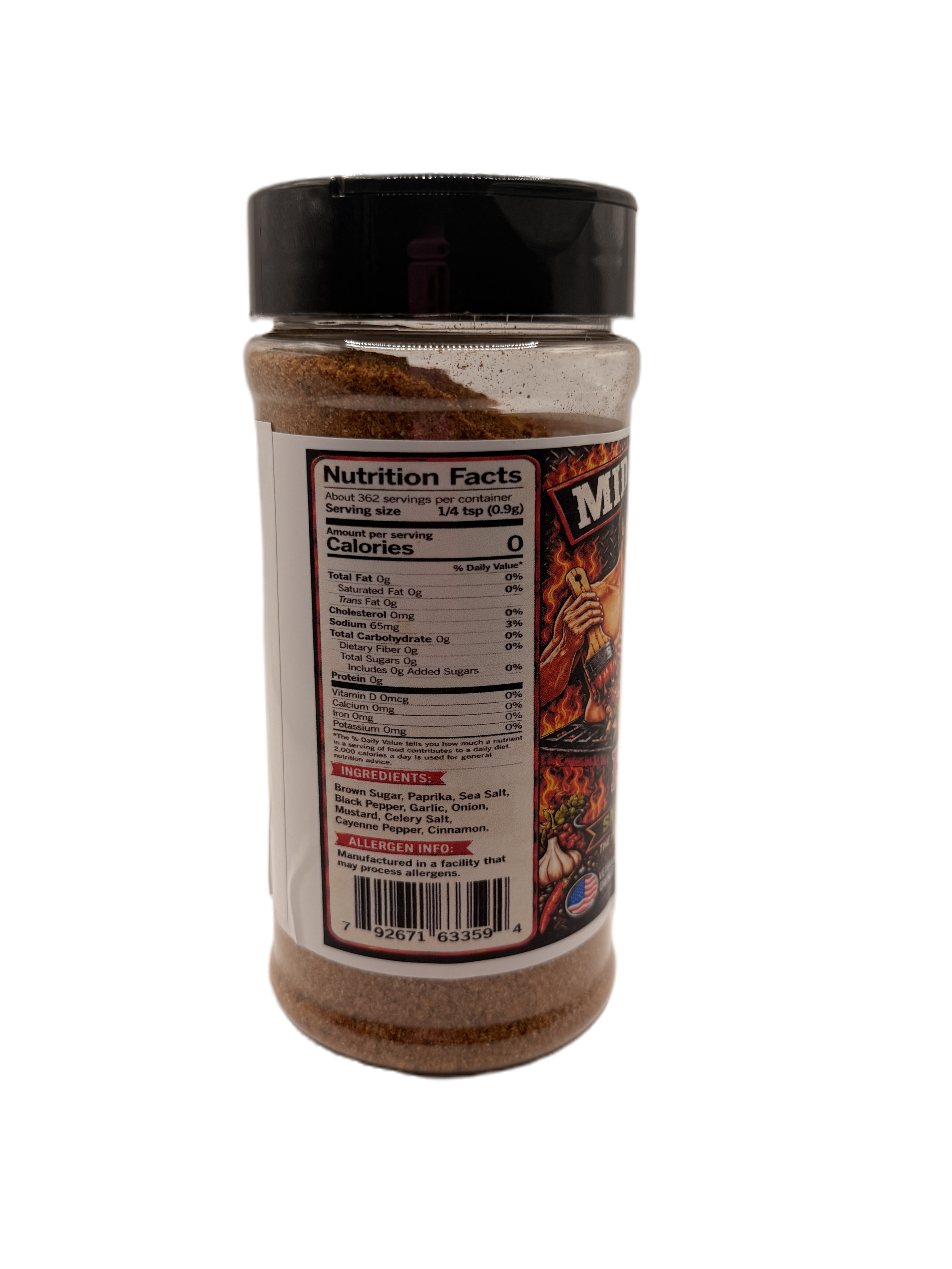 Adam's Rib Rub - BBQ Seasoning Blend for Ribs, Brisket & Pork 11.6 oz