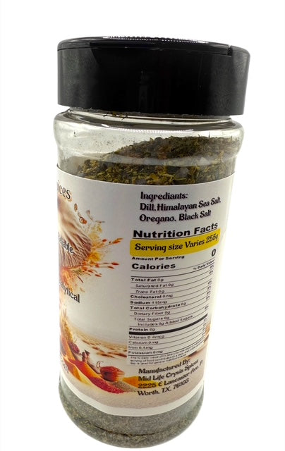 Virgo Healing Blend with dill, oregano, and Himalayan sal