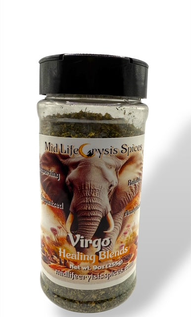 Virgo Healing Blend herbal dill seasoning by Mid Life Crysis Spice