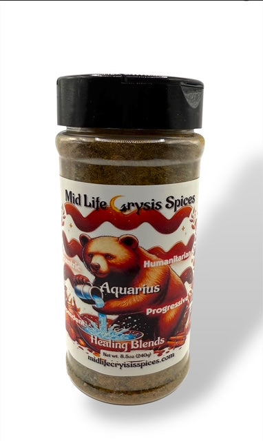 Aquarius Healing Blend unconventional cumin dill seasoning by Mid Life Crysis Spices