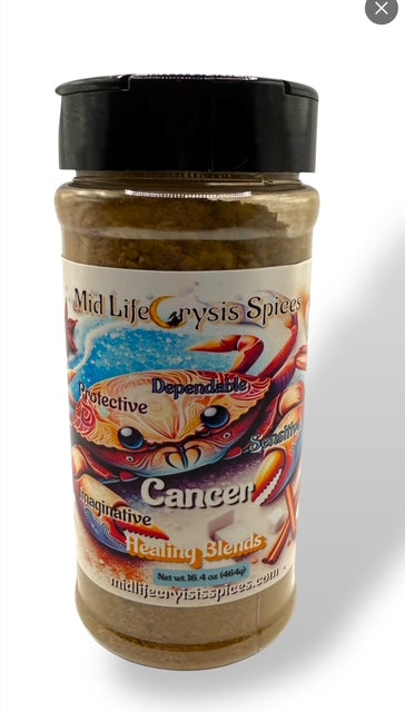 Cancer Healing Blend comforting cinnamon seasoning by Mid Life Crysis Spices