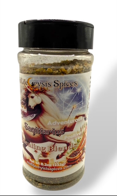 Sagittarius Healing Blend zodiac seasoning by Mid Life Crysis Spices