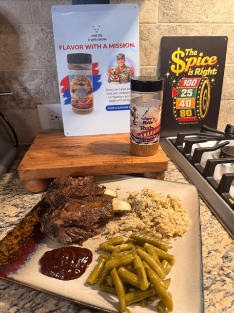Adam's Rib Rub - BBQ Seasoning Blend for Ribs, Brisket & Pork 11.6 oz