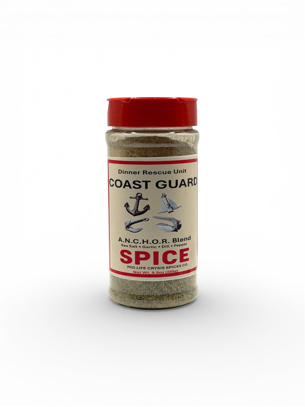 Coast Guard A.N.C.H.O.R. Blend – Sea Salt, Garlic, Dill &amp; Pepper Seasoning | Mid Life Crysis Spices Co.