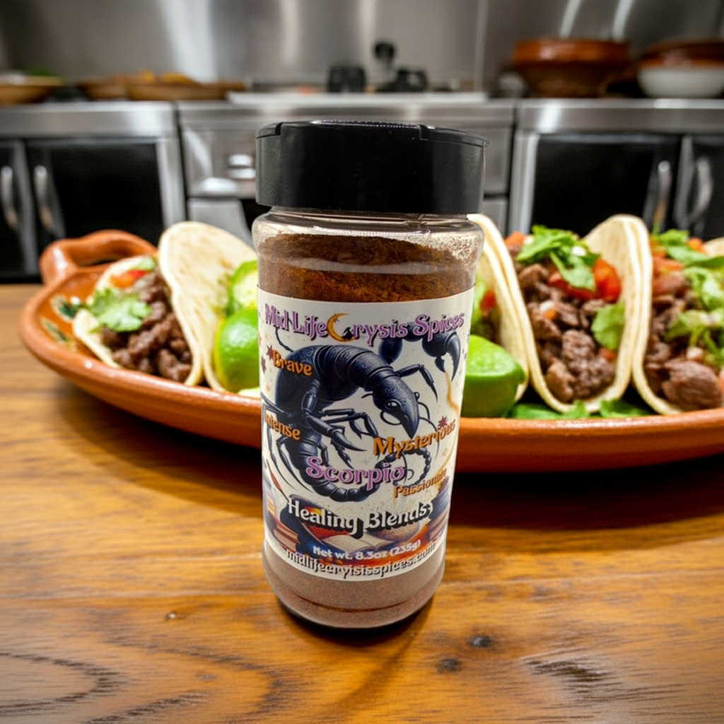Roasted meat seasoned with Scorpio Healing Blend