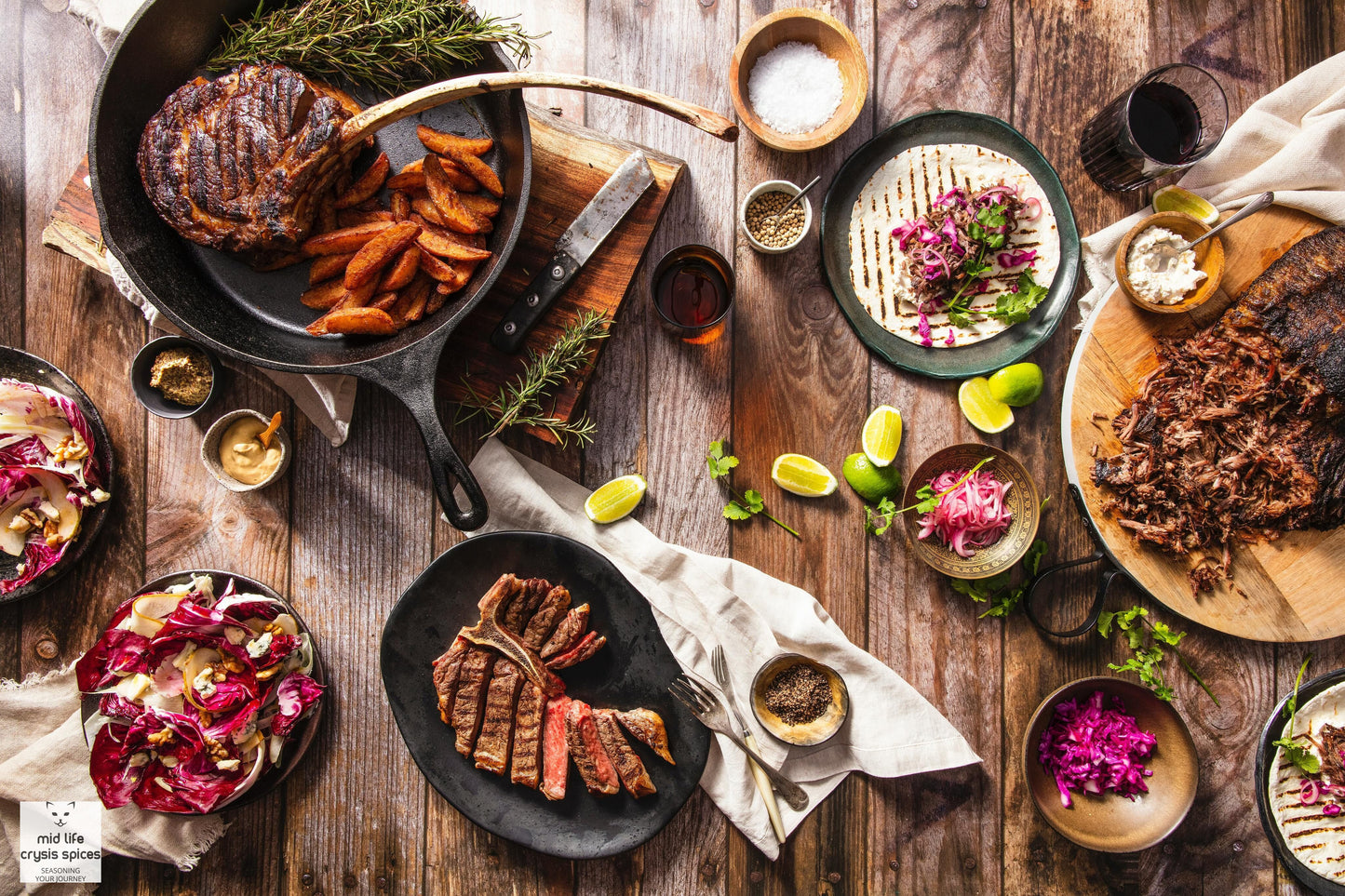 Ribs, Hamburgers, and Steaks! Grilling Bundle!