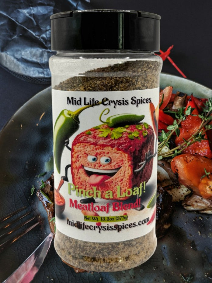 Meatloaf! 13.3 oz! Pinch A loaf! Spice Blends Yummy!-Mid Life Crysis Spices